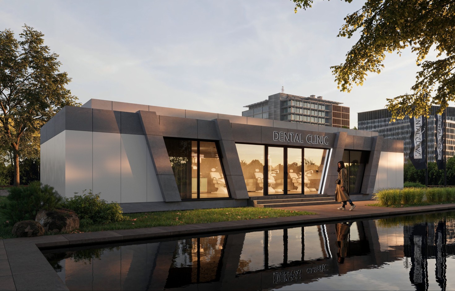 Modularer Zahnarztpavillon ZEZ – Mobile Zahnarztpraxis & Medizinisches Zentrum, 126 m²