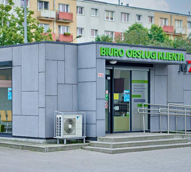 Kundencenter 45m², mit den Maßen 9,0 x 5,0 x 3,2m